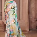Crepe Digital Floral Printed Saree