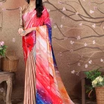 Digital Printed Crepe Saree