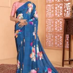 Crepe Digital Floral Printed Saree