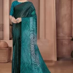Crepe Saree Digital Abstract Print
