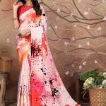 Digital Printed Crepe Silk Saree