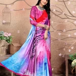 Digital Printed Crepe Silk Saree